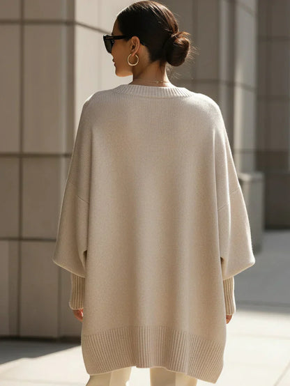 Valentina | Sueter tipo poncho extra grande
