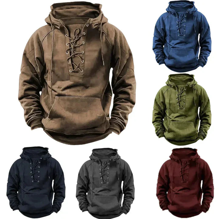 Sudadera con capucha retro: calidez, comodidad y estilo para cada aventura.